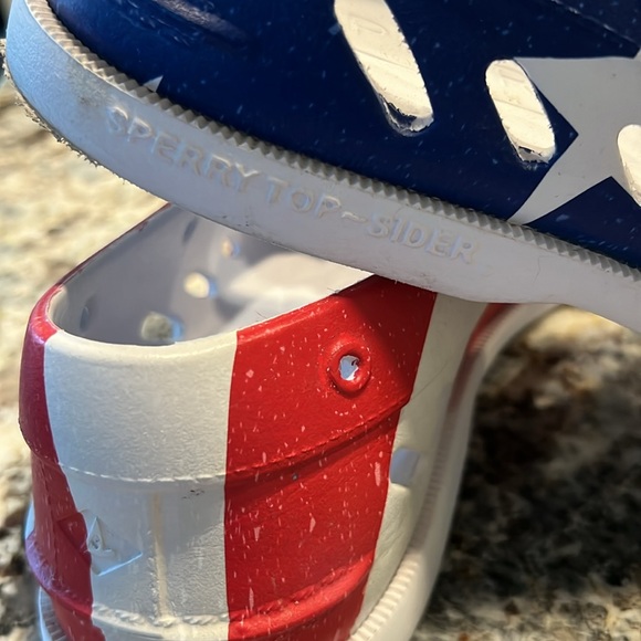 Sperry Top Sider size 12-Rubber-Patriotic - Picture 5 of 5